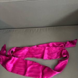 L. Erickson silk wide belt, fushia